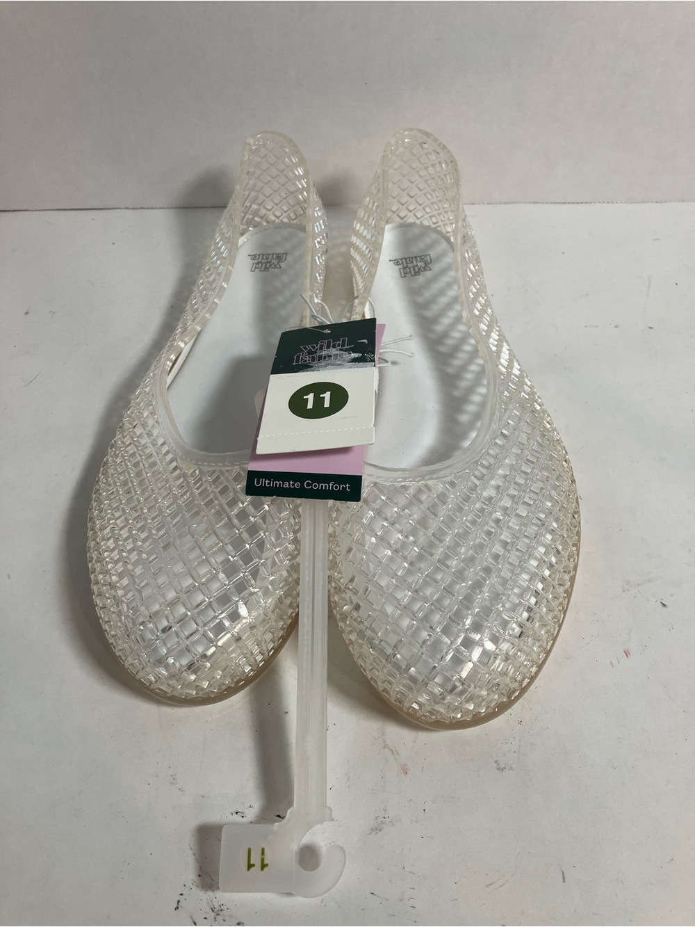 wild fable Translucent Woven Jelly Flats in Clear